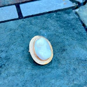 10kt bezel small pendant pin cameo